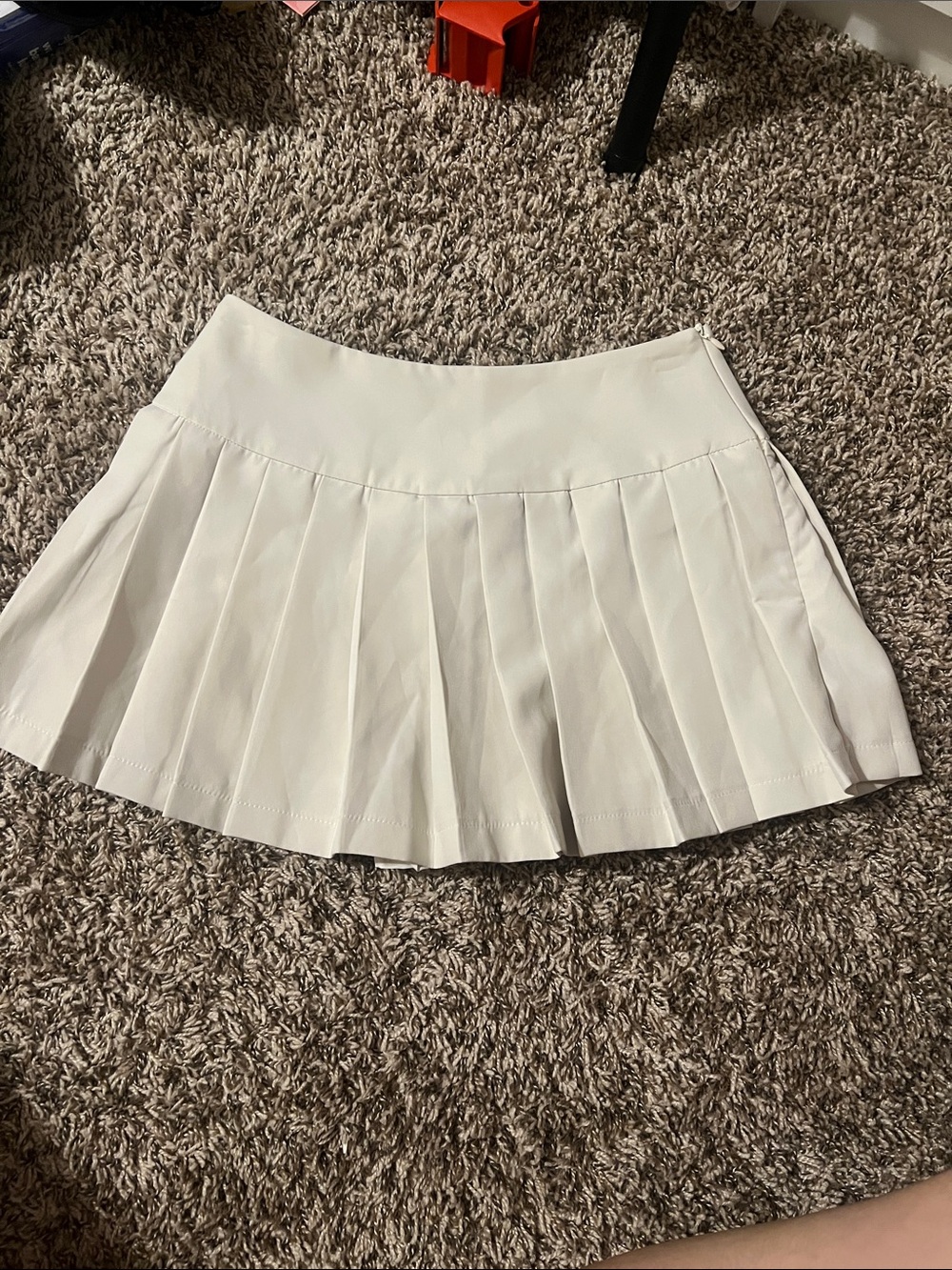 Women's White Pleated Tennis Skirt